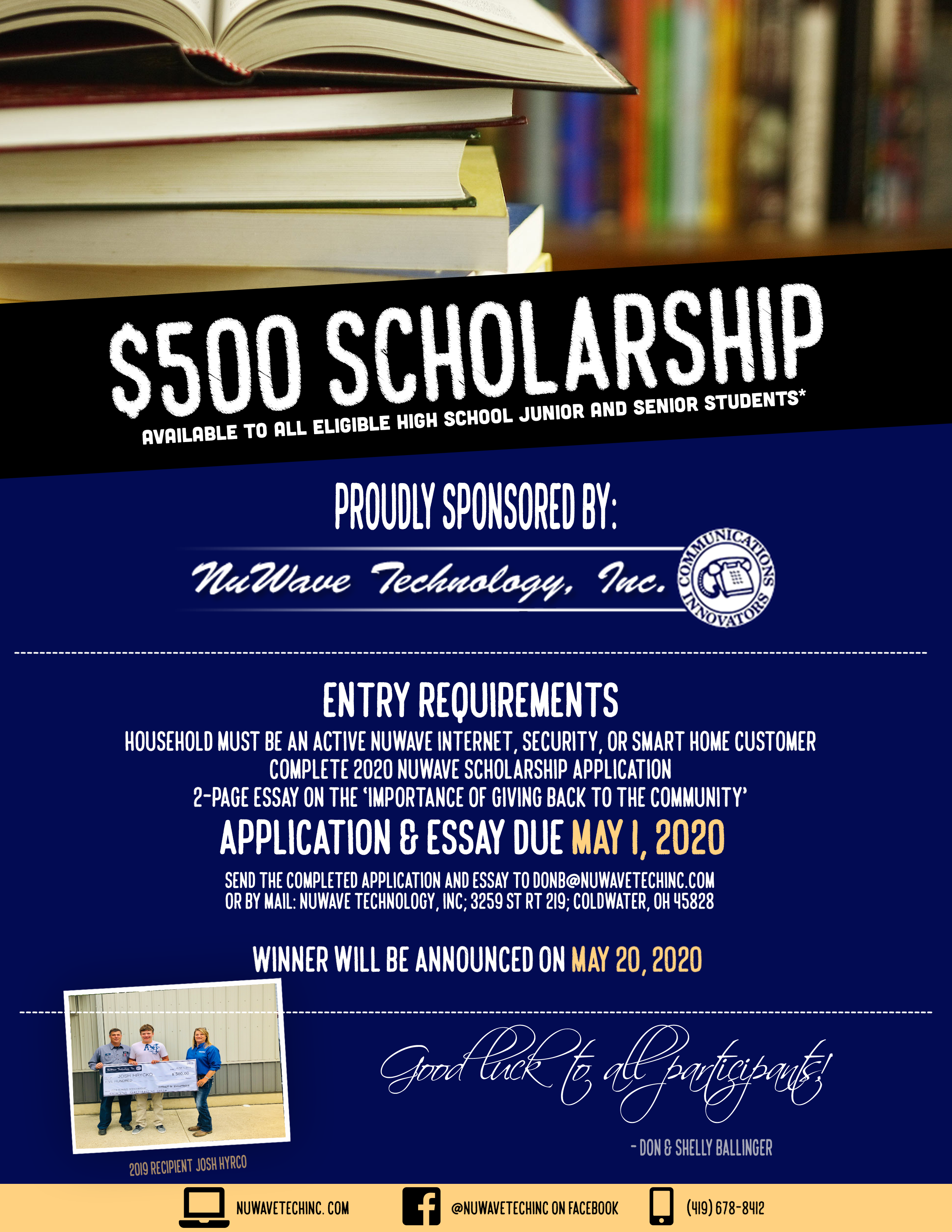 NuWave Scholarship Flyer